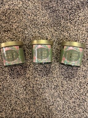 Holiday Spruce Scented Candle - (Set of 3)